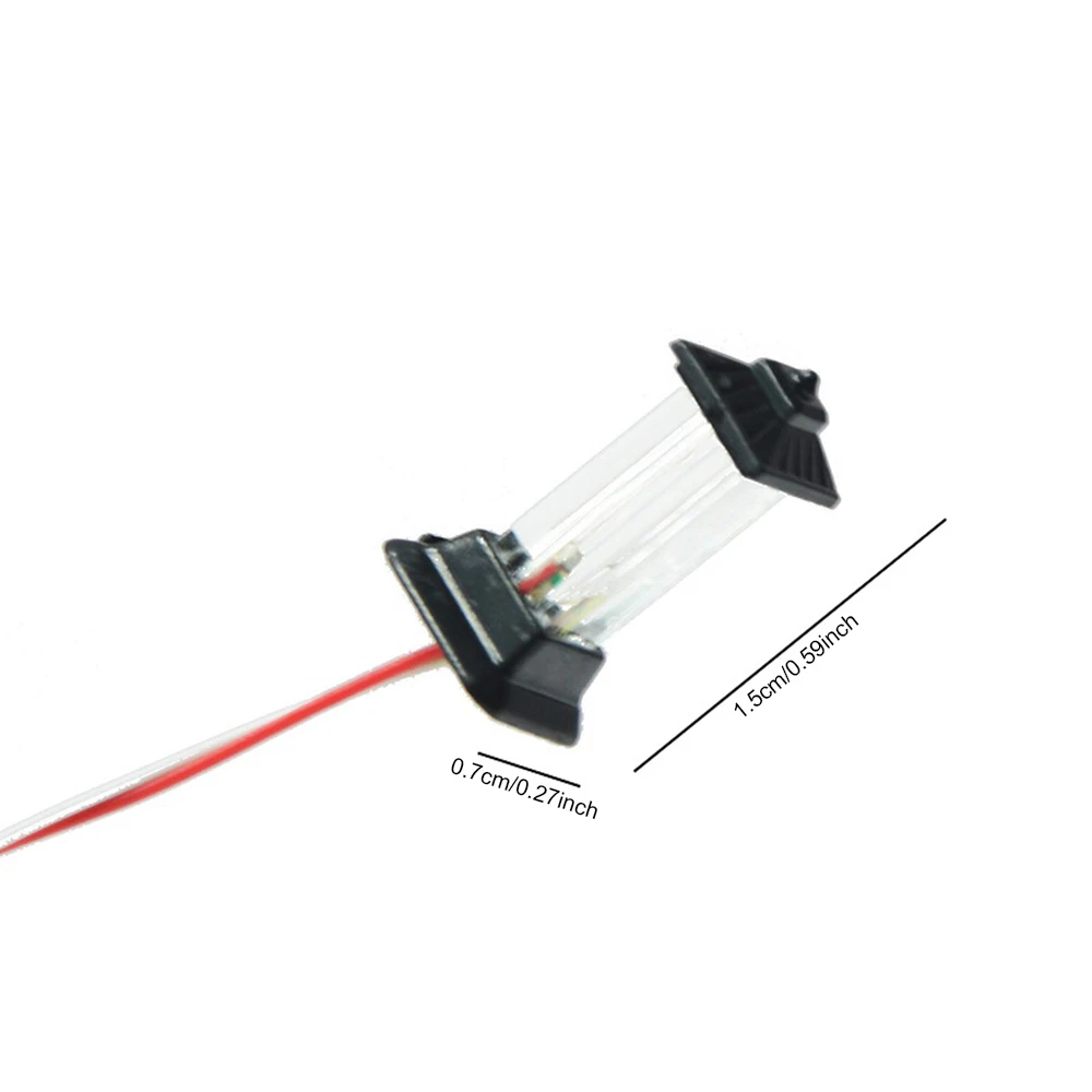 10개/봉지 LED 가로등 모형 기차역 야드 램프 모형 철도 레이아웃 장면 액세서리