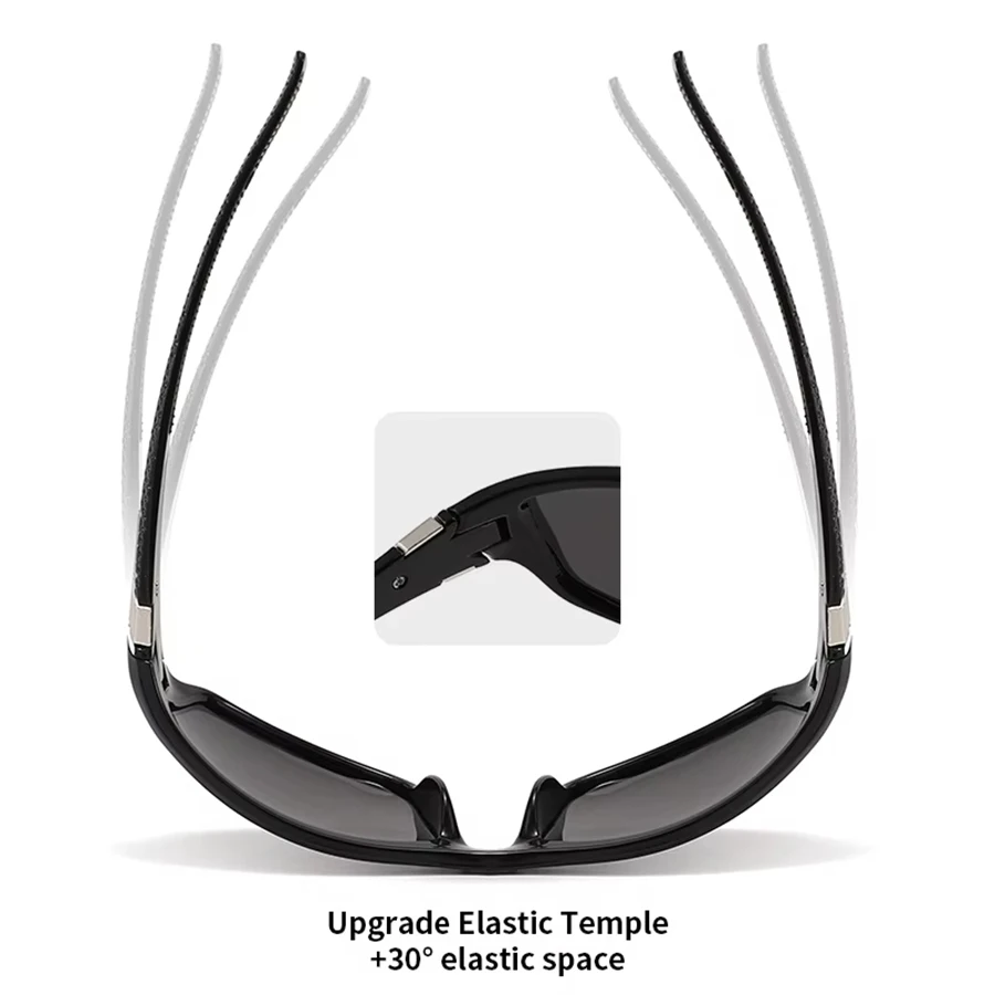 2025 Unisex UV400 Fahren Sonnenbrille Für Männer Polarisierte Stilvolle Sonnenbrille Männliche Goggle Brillen – Detail 5