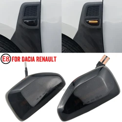 2pcs Dynamic LED Side Marker Lights Turn Signal Indicator Blinker For Dacia Logan II Sandero II Stepway II 2012 - 2020