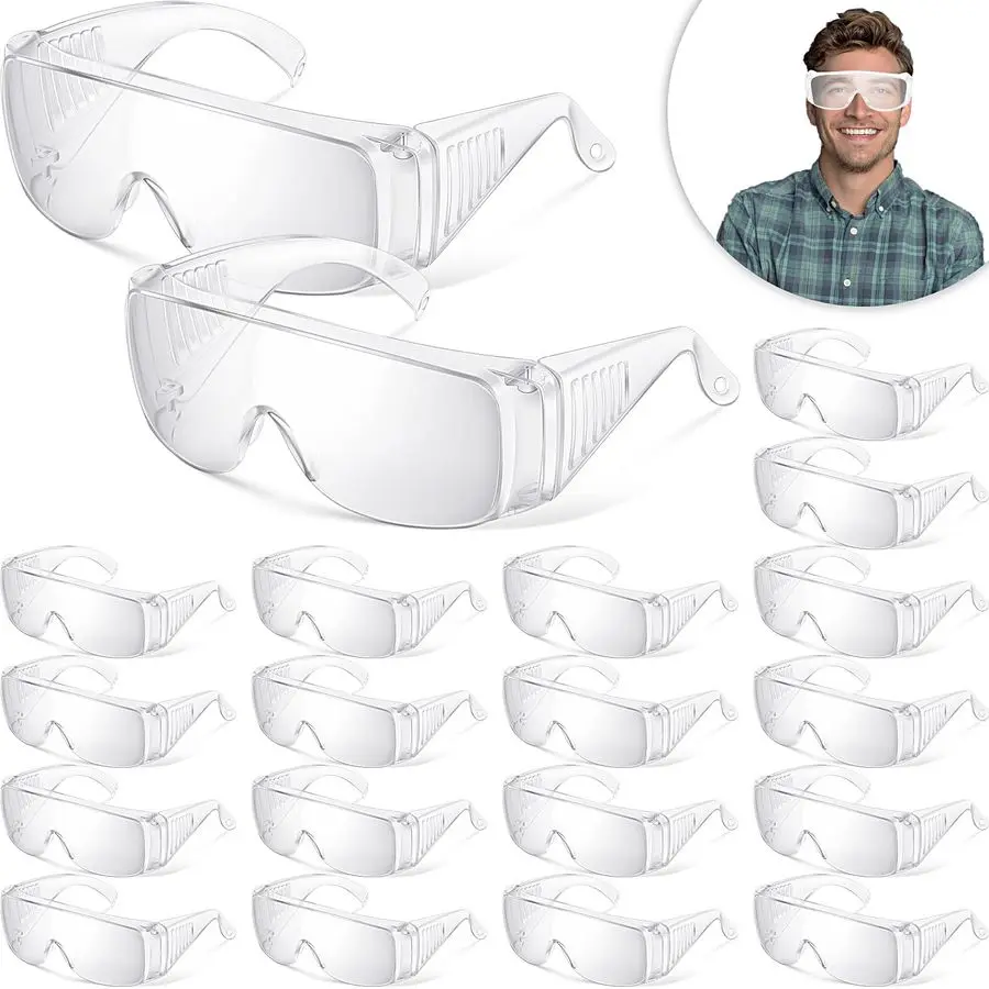 Safety Glasses Bulk Protective Goggles Anti Fog Scratch Resistant Eyewear