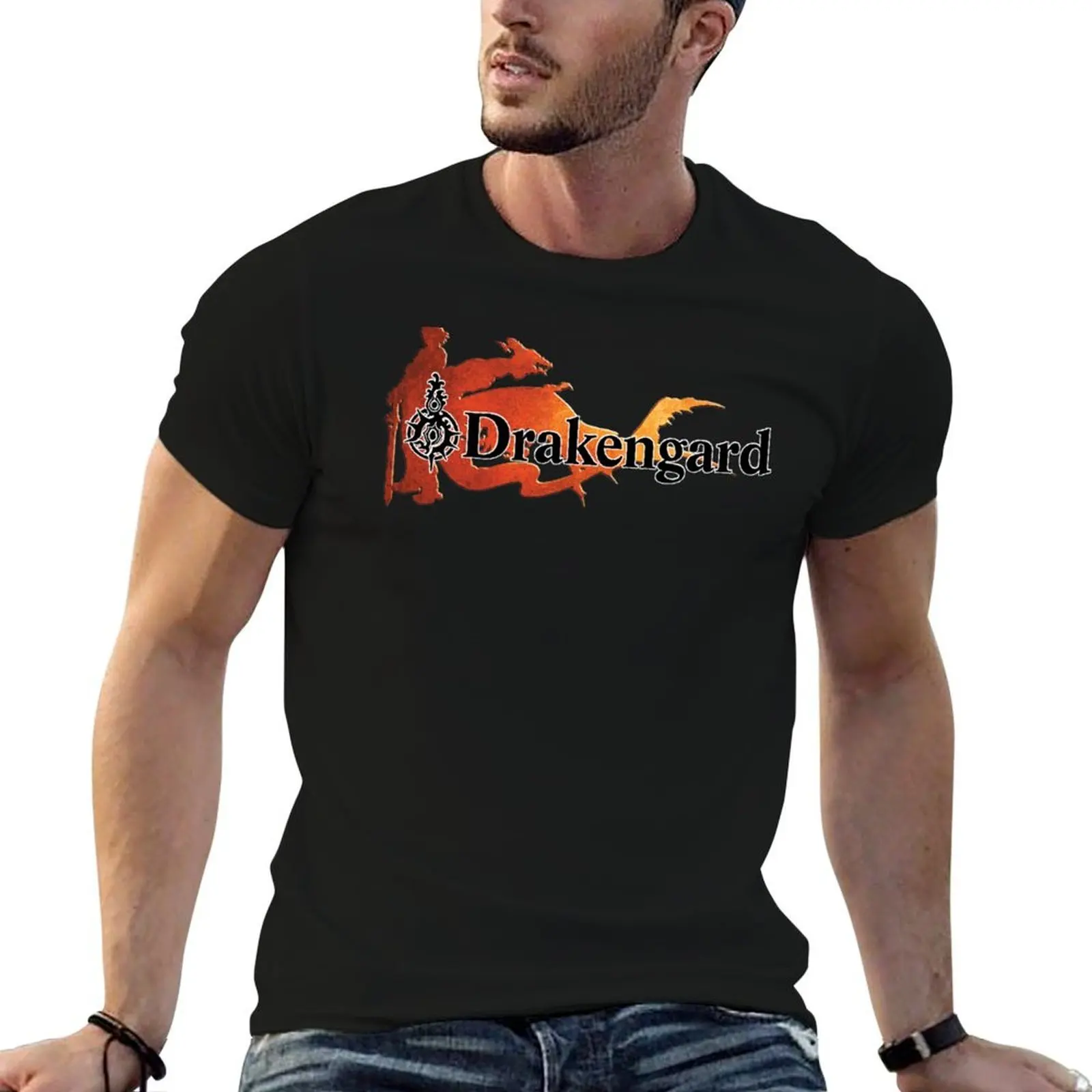 Футболка Drakengard с графическим принтом и короткими рукавами