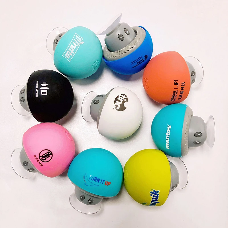 Cartoon Mini Bluetooth Mushroom Speaker High Quality Waterproof Bluetooth Speaker High Volume Mobile Phone Holder Speaker