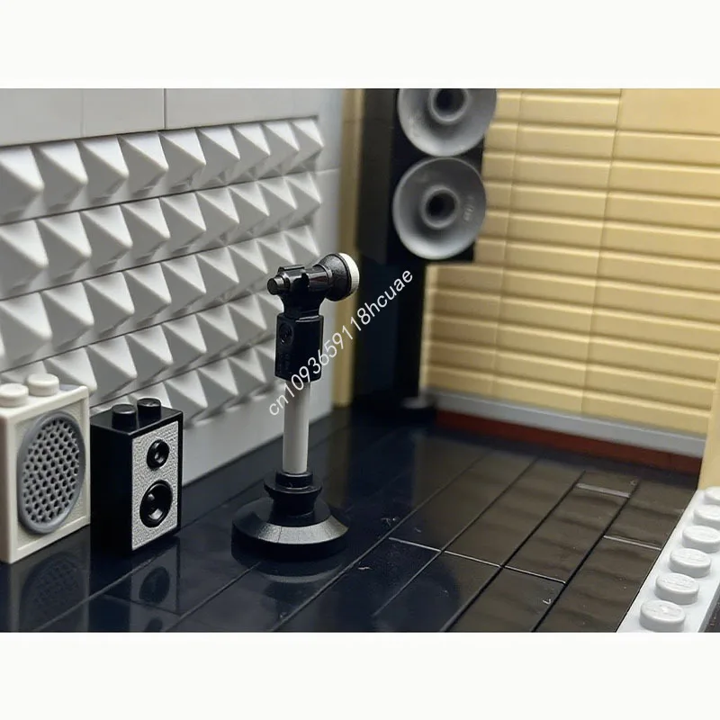 4147 Uds. MOC Grimmauld tienda de guitarra Townhomes tienda de música bloques de construcción Modular juguetes DIY para niños educación regalos de navidad