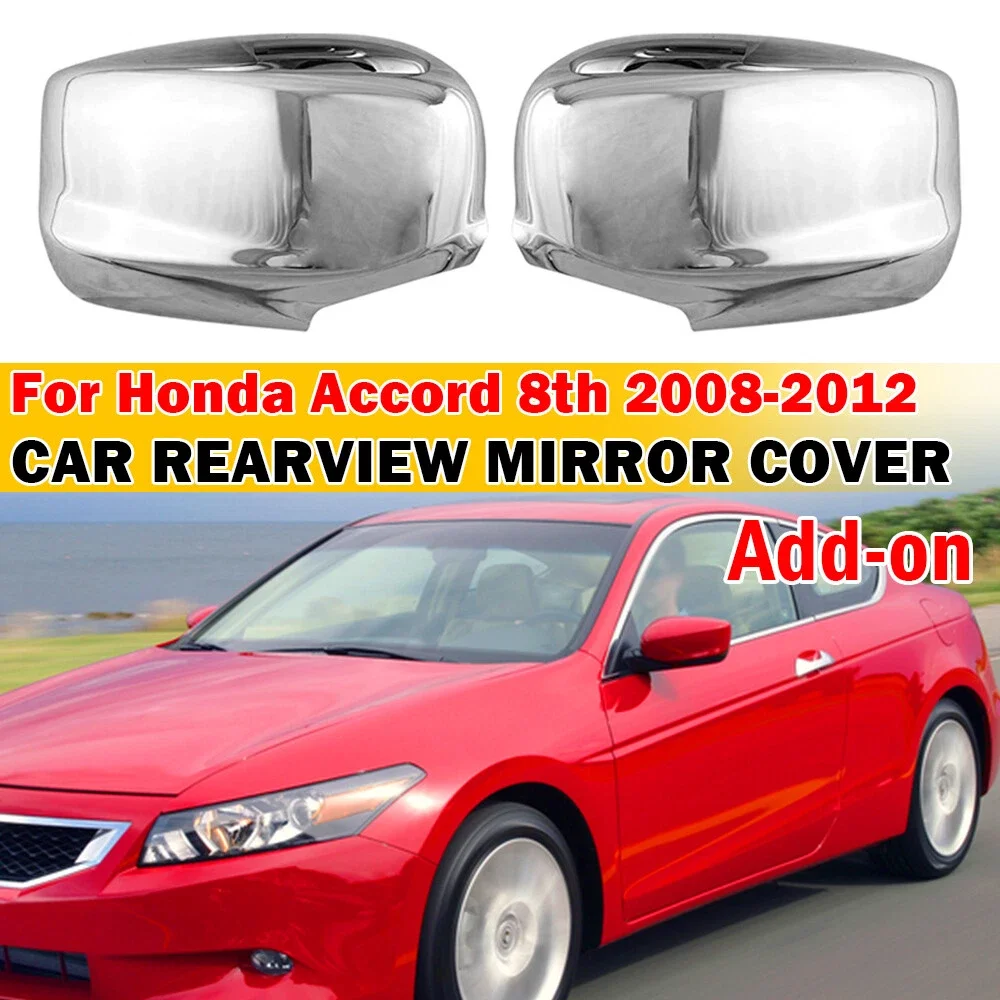 

Для Honda Accord 2008-2012: Накладка на боковое зеркало заднего вида, хромированная, серебристая, из АБС-пластика