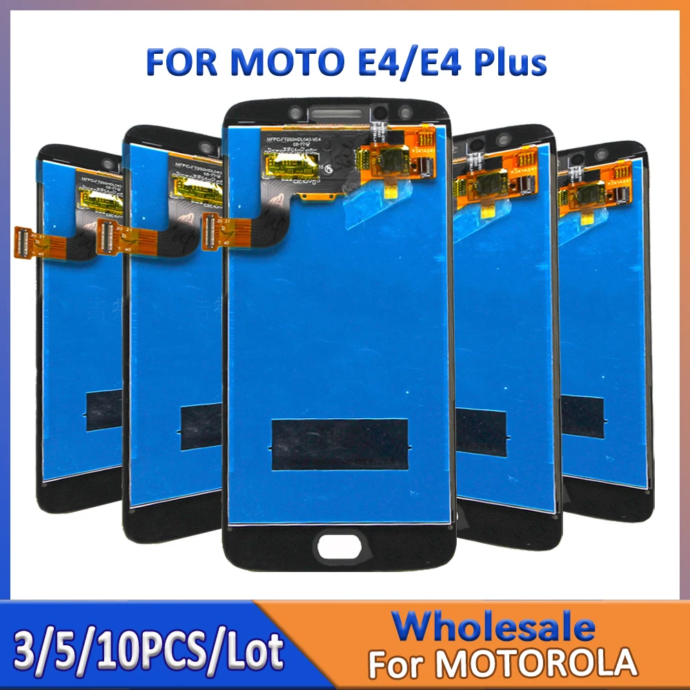 

Wholesale 3/5/10 Pieces Lot For Motorola E4 plus LCD Screen Touch Assembly Play Display For Moto E4 plus Wholesale Deals