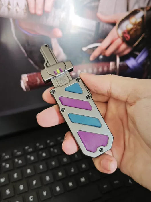luminous-saw-sword-crack-sky-excalibur-mechanical-segment-crisp-ding-push-slider-edc-stress-relief-toy
