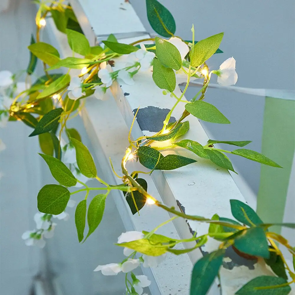Set LED White Wisteria Decor String Light  For Wall House Room Decor Office Decor Birthday Home Room Bedroom Decor Garden Decor
