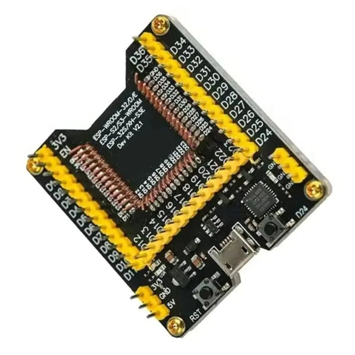 Burning Fixture Testing Board with 4 XH-S3E N16R8 Wifi Bluetooth5.0 Module Dual-Core MCU for ESP-32S -
