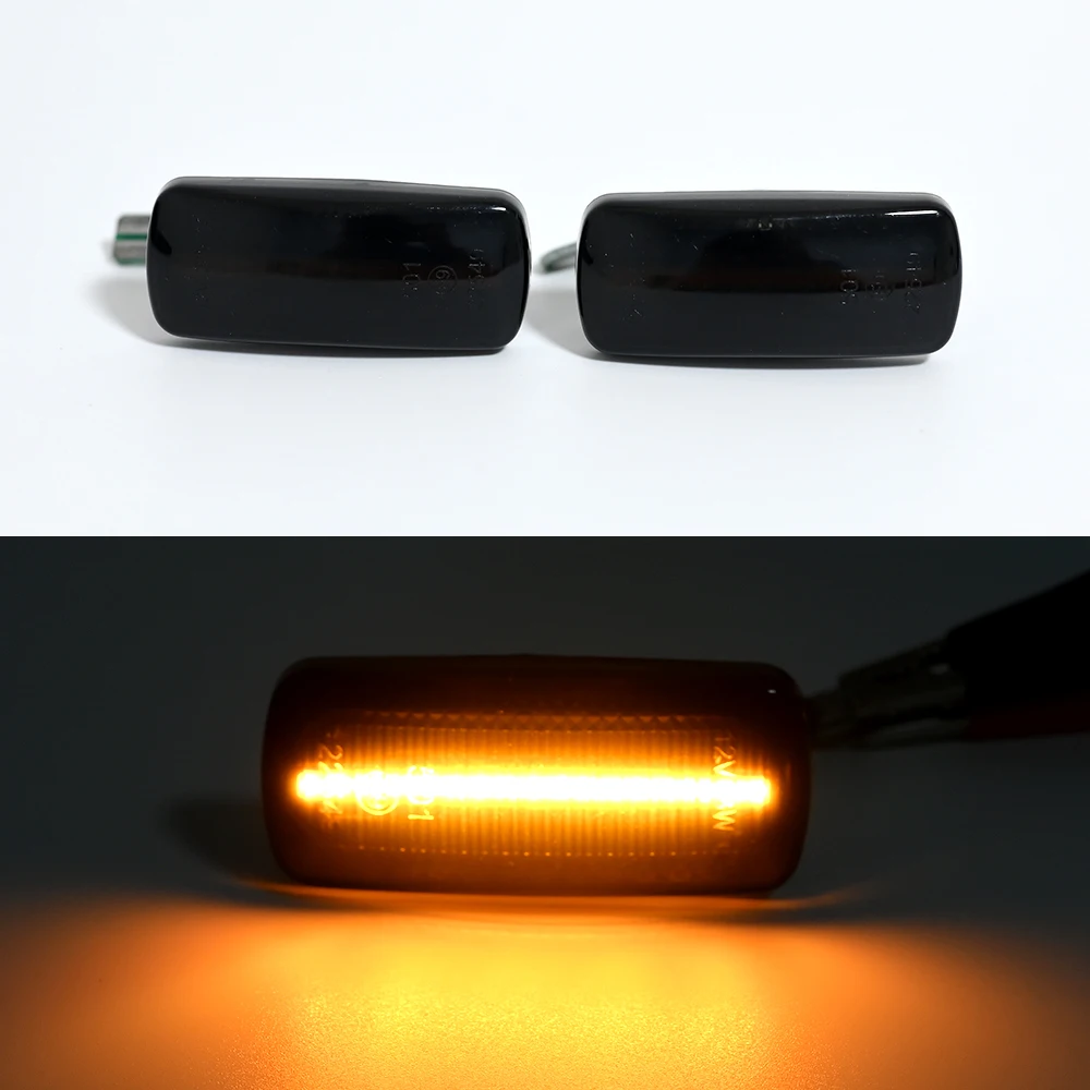 

2PCS For Jeep Compass Patriot Commander Liberty Grand Cherokee Chrysler 200 300 Dynamic LED Side Marker Fender Signal Lamp