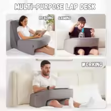 Memory Foam Laptop Pillow For Comfort Gaming, Reading, And Working Anytime.