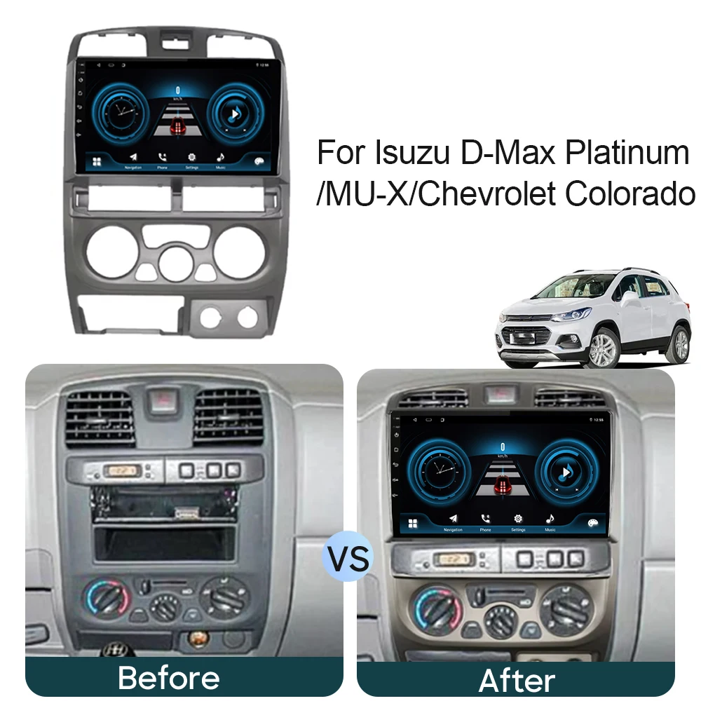 Car Radio For Isuzu D-Max Platinum/MU-X/Chevrolet Colorado Carplay Android Auto Multimedia Video Player Navigation GPS 4G No DVD