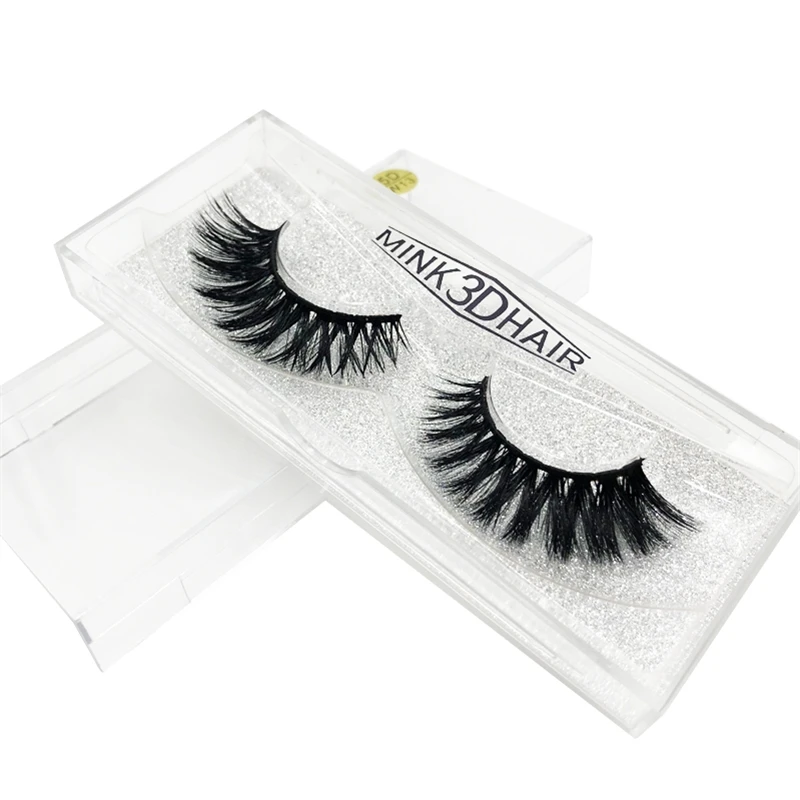 1 pair/Boxes 5D W-shape effect black stalk handmade durable reusable fits the eyes fake eyelashes