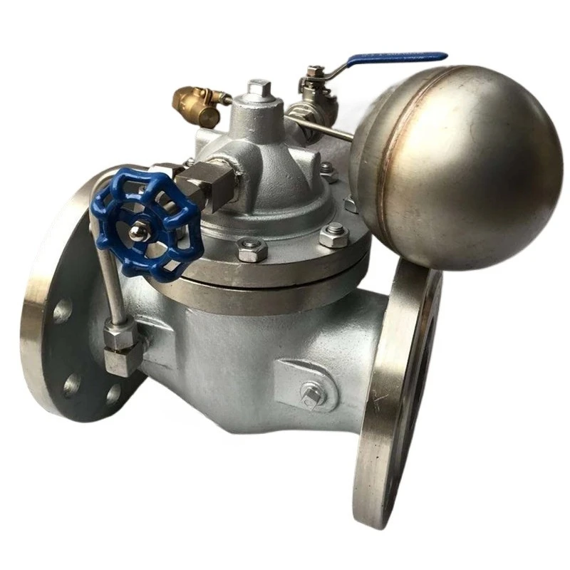 Water level control flange stainless steel remote control float valve DN100