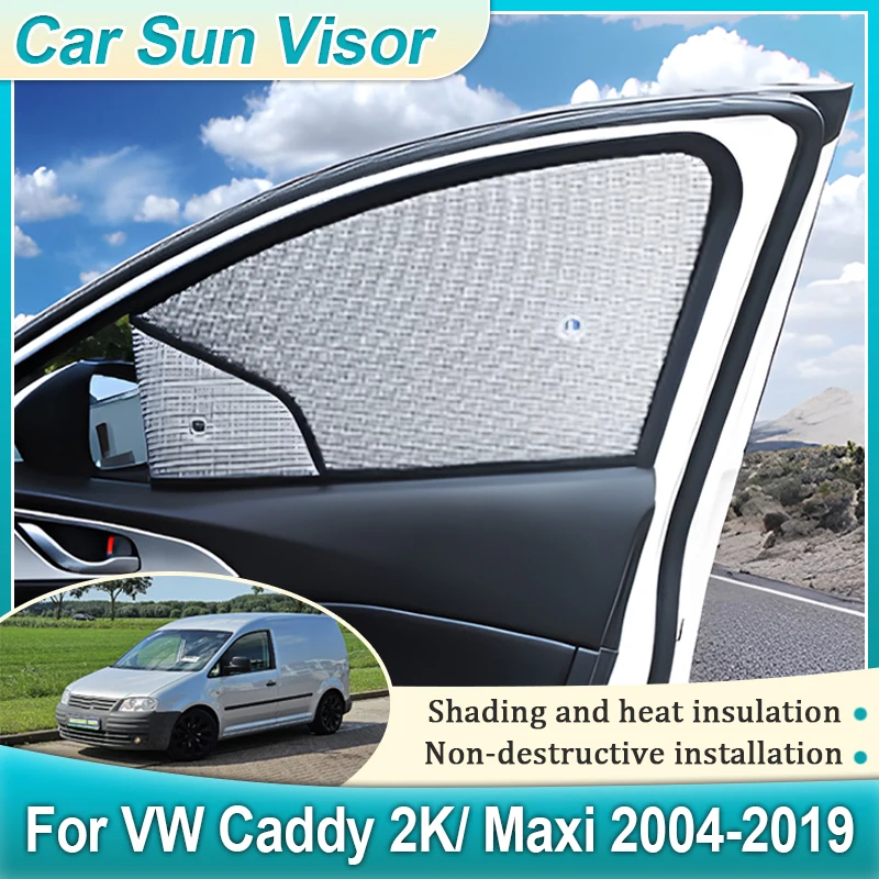 Sun Shades For Volkswagen Caddy Accessorie VW 2K Maxi 2004-2019 Car Parasol Window Visor Sunshade Cover Accessories Auto Parts