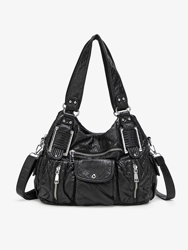 

Сумка-тоут в стиле Y2K с мотоциклетной тематикой, большая вместительная сумка для повседневного использования, женская сумка с несколькими карманами, сумка через плечо на одно плечо