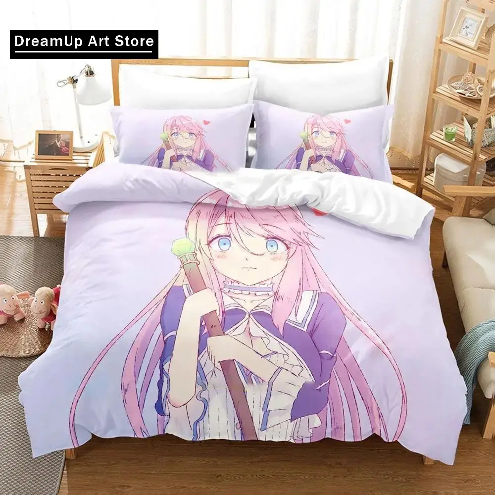 3d Printed Kawaii Anime Redo of Healer Bedding Set Boys Girls Twin Queen Size Duvet Cover Pillowcase Bed Kids Adult Home Textile