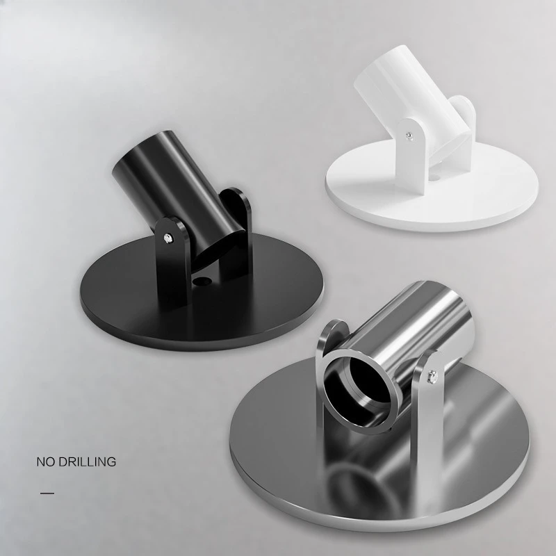 Telescopic rod No punching toilet Shower curtain rod Bathroom inclined corner support Hanging rod Special-shaped rotation
