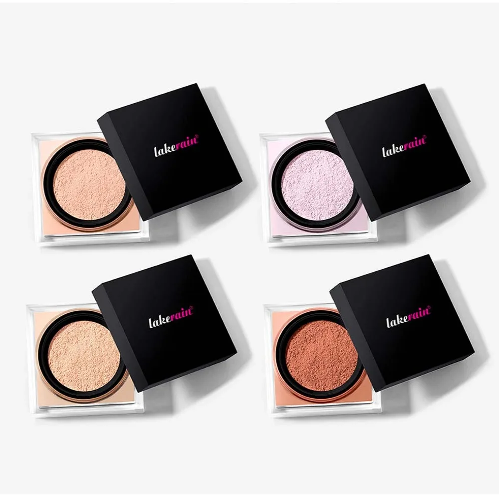 Lock in Makeup Setting Powder Lightweight Silky Texture Matte Loose Powder Weightless Waterproof Face Loose Baking Freckles