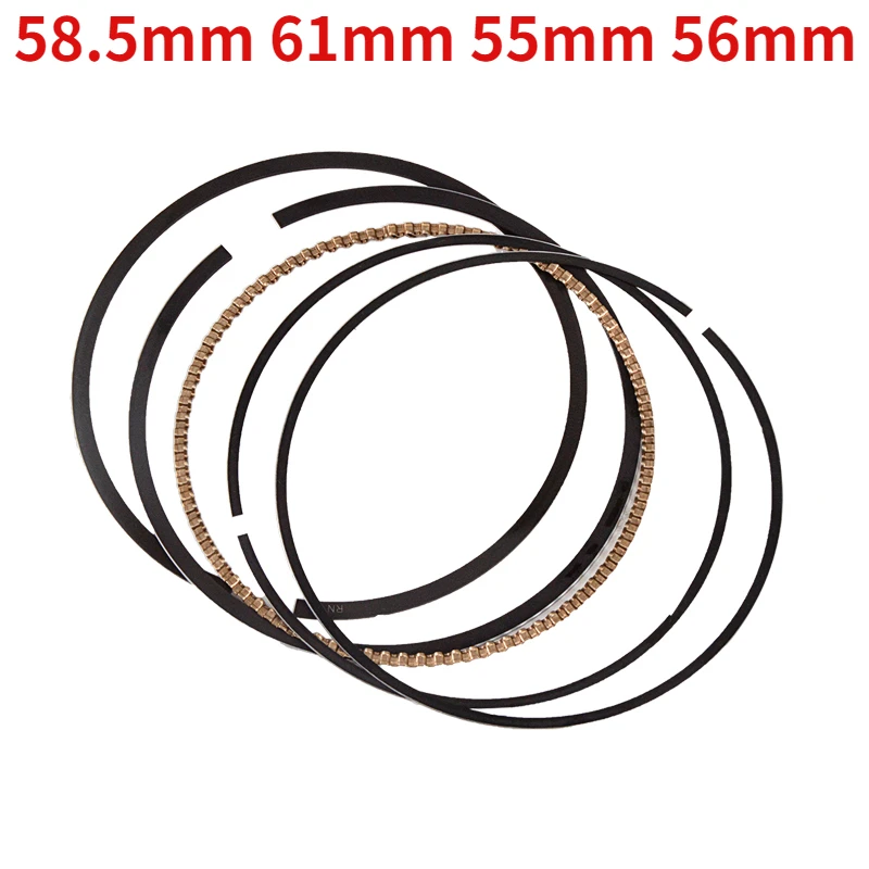 

1set for Motorcycle Refitting Piston Ring Lifan Electric 110 Horizontal Engine Piston Ring Set 58.5mm 61mm 55mm 56mm 63.5 44mm