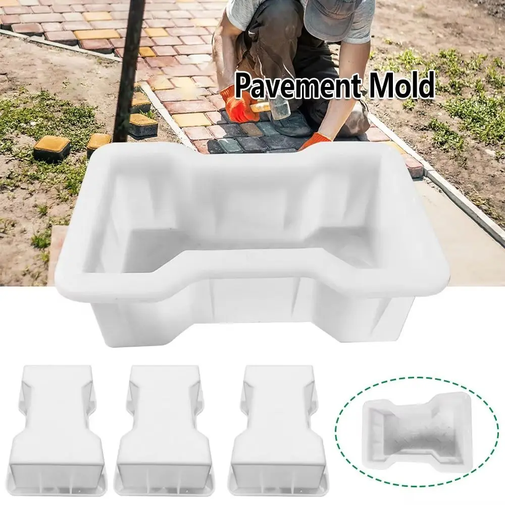 1Pcs 22x13.5cm Paving Brick Mould H Shape Plastic Concrete Path Maker Mold Reusable DIY Walk Maker For Lawn Patio Yard Garden view 3