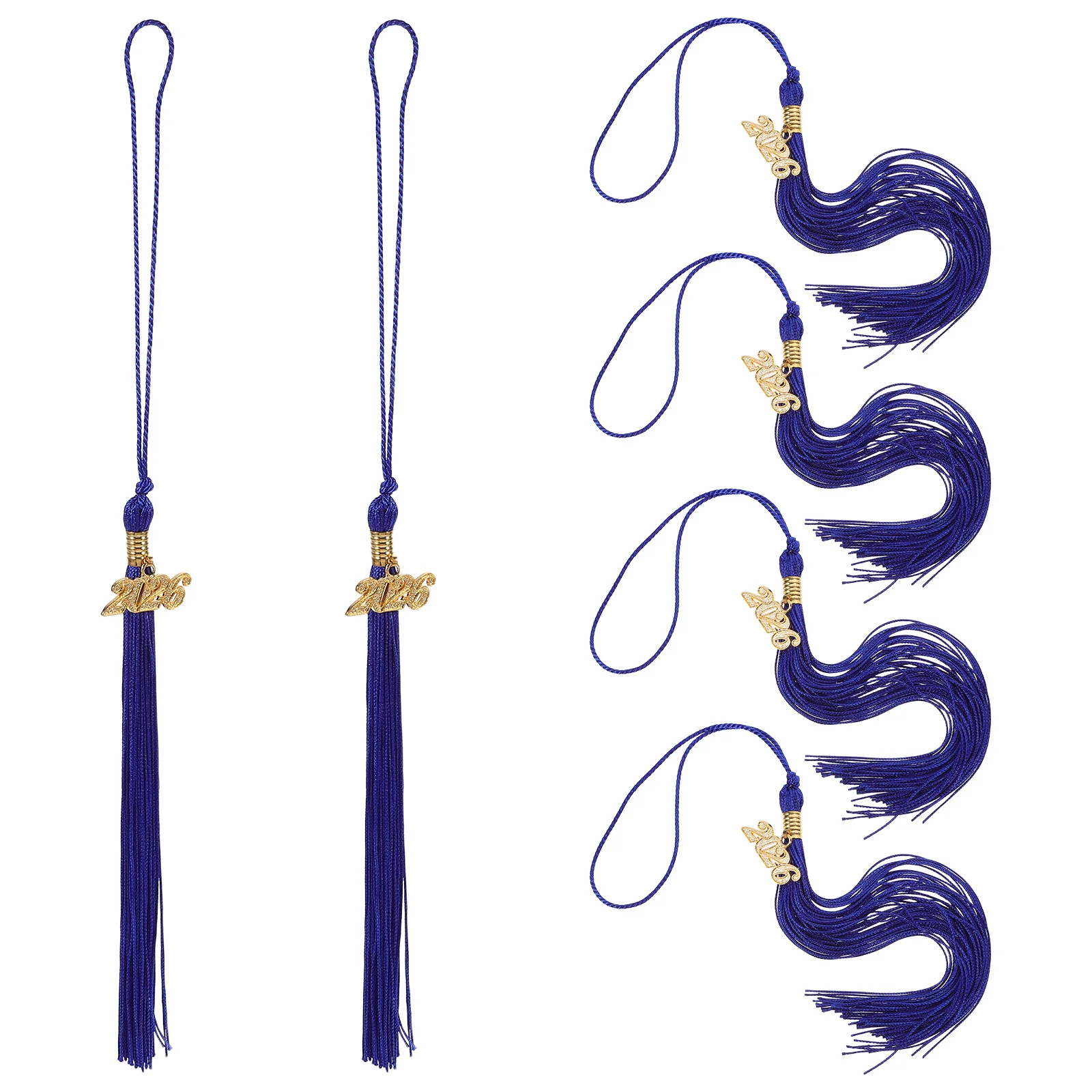 

6Pcs Graduation Tassel Charm Doctoral Cap Pendant Longlasting Tassels Academic Graduation Cap Decor Grad Ceremony Accessories