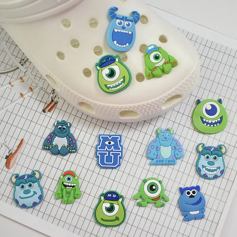 Cute Monsters University shoe charms for Clogs Sandals Decorations Shoe Buckle Pack Sale shoe Accessories Shoe Decoration