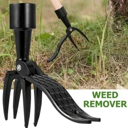 1pc Stand Up Weed Puller Remover Tool  Weed With 4 Steel Claws Easily Remove Weeds Without Bending Pulling Or Kneeling Hand Tool