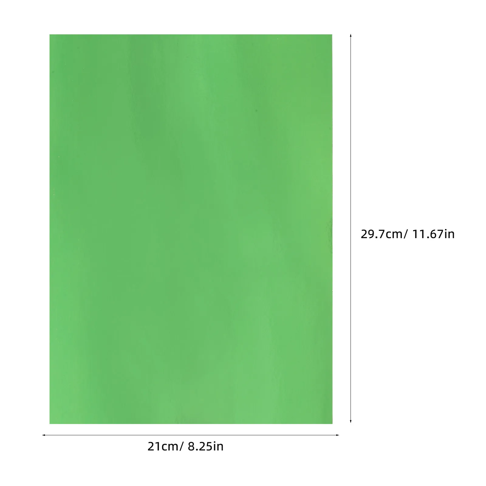 20Sheets Green Metallic Cardstock Mirror Shimmer Foil Paper for Crafting Scrapbook Decor Invitations Reflective Shiny