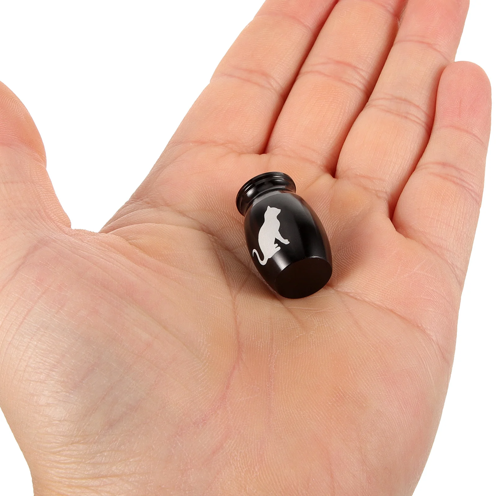 

Mini Pet Cremation Urn Alloy Small Keepsake Container for Dog Cat Ashes Portable Funeral Memorial Urn Pet Urns