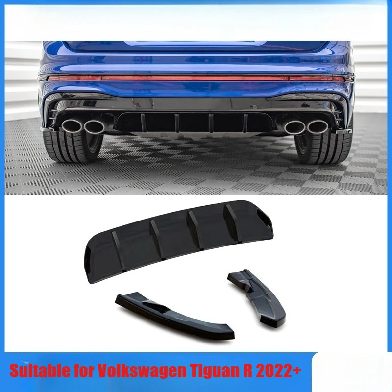 

Suitable for Volkswagen Tiguan R 2022+Rear Lip Rear bumper spoiler diffuser body kit