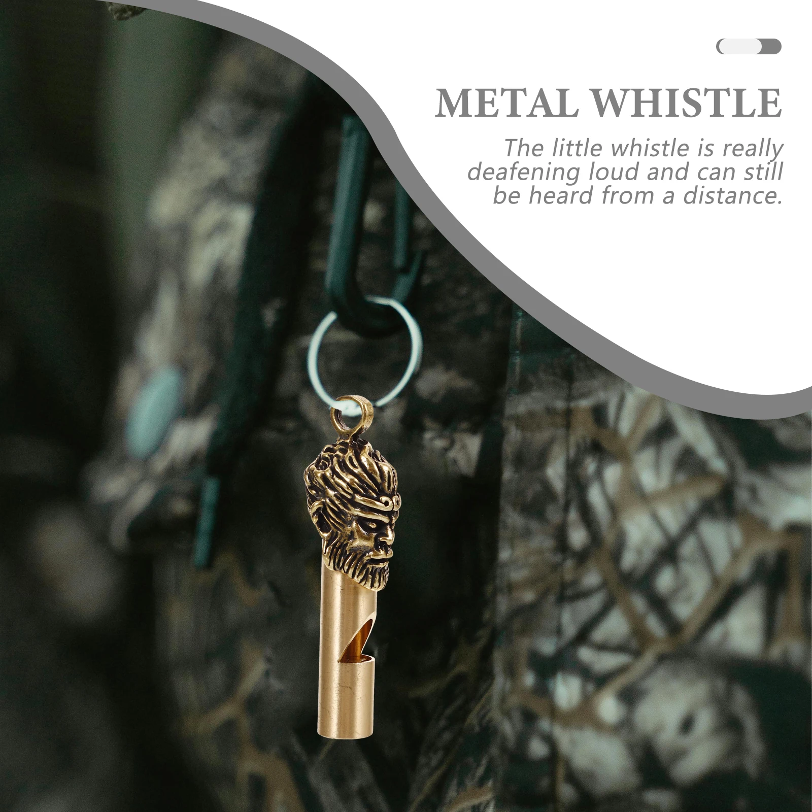 النحاس صافرة المفاتيح المحمولة الطوارئ في الهواء الطلق صافرة للتخييم التنزه بقاء والعتاد بصوت عال ملحقات السلامة المعدنية