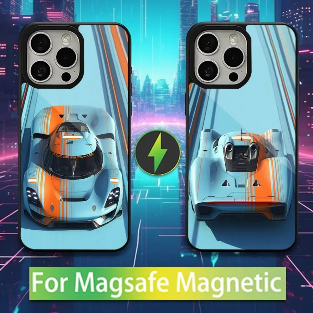 

S-Star G-Gulf R-Racing Car Phone Case For iPhone 16,15,14,13,12,11,Pro,Max,Plus,Mini,Magsafe,Magnetic Wireless Charging Case