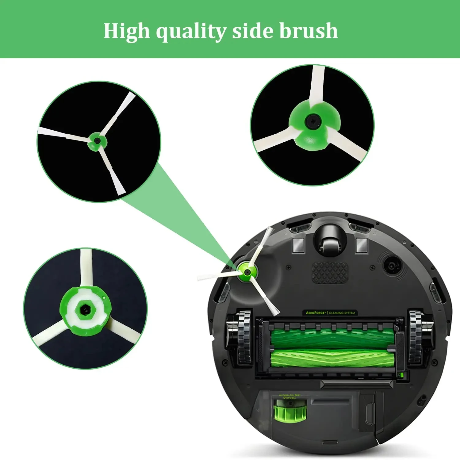 Hepa Filter Side Brush For IRobot Roomba I7 I7+ I6 I8 I3 J7 Plus E5 E7 E&I Series Vacuums Cleaner Dust Bag Replacement Parts