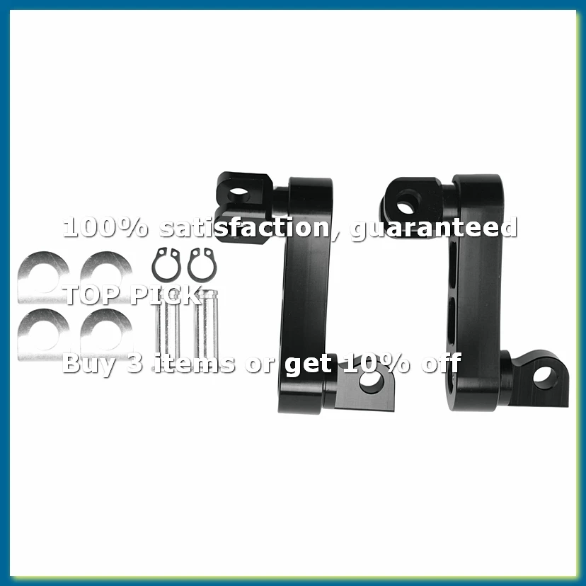 ●Motorcycle Adjustable Passenger Footpegs Highway Pegs Male Mount Foot Peg Clamp Support Extensions Bracket for B