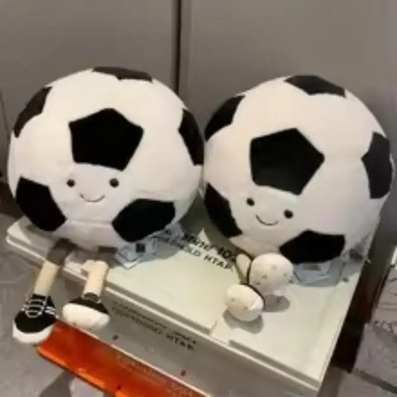 9/25cm 시뮬레이션 새로운 축구 및 농구 플러시 장난감 만화 애니메이션 귀여운 선물로 가득 찬 어린이 생일 재미 인형