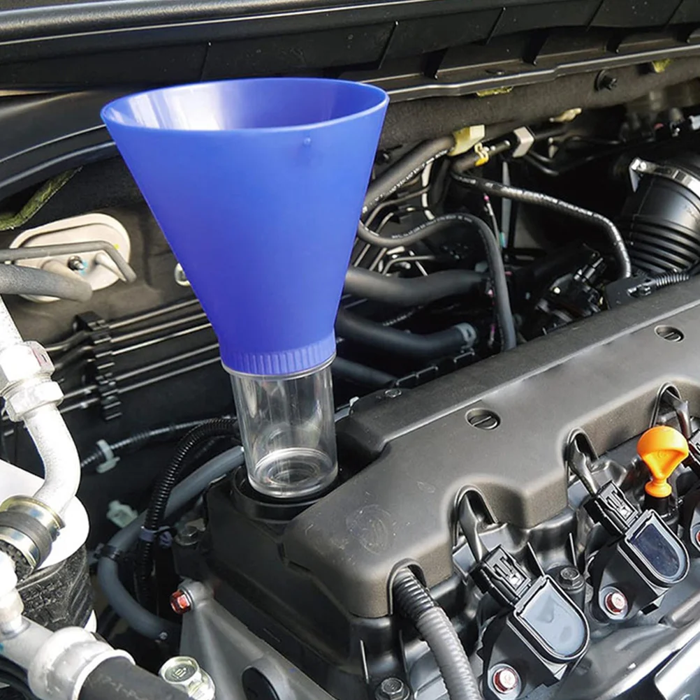 

Universal Engine Oil Funnel Spill-Free Threaded Design for Car Motorcycle Wide Mouth Funnel for Oil Change and