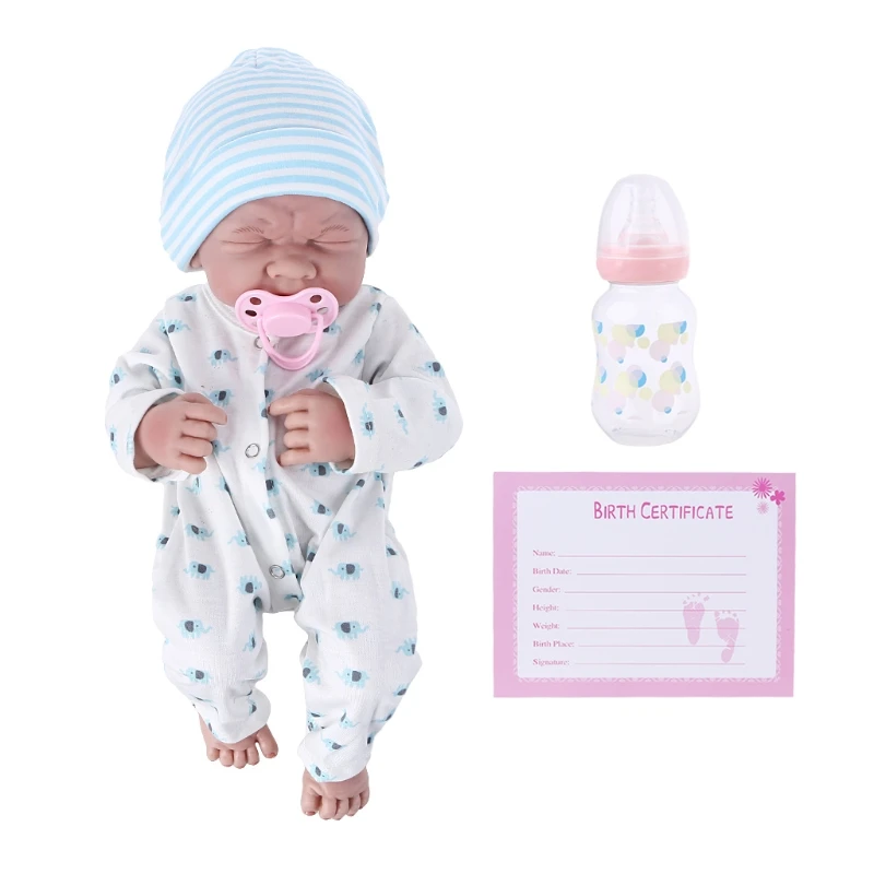 14inch Simulation Toy for Newborn Infant Preschool Educational Re-born Toy D5QF