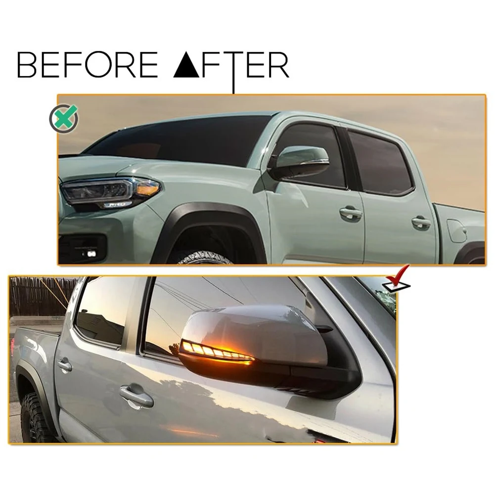 

Advanced LED Side Mirror Turn Signals For Toyota Tacoma RAV4 XA50 Highlander XU70 Vehicle Enhancements