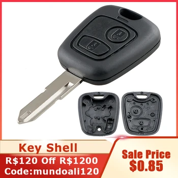2 przyciski zdalnego kluczyka samochodowego z mikroprzełącznikami 206 Blade pasuje do Peugeot 106 107 206 207 306 307 406 407