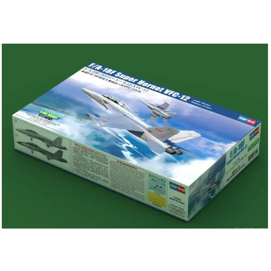HOBBYBOSS 85819 1/48 F/A-18F Super Hornet VFC-12  Fighter Aircraft Model Kit