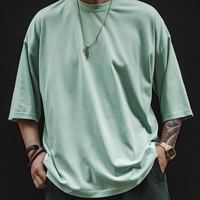 Maden Men's Ice Silk T-Shirt Cool Breathable Short Sleeve T Shirt Loose Comfort Solid Color Tees Basic Streetwear T-shirts