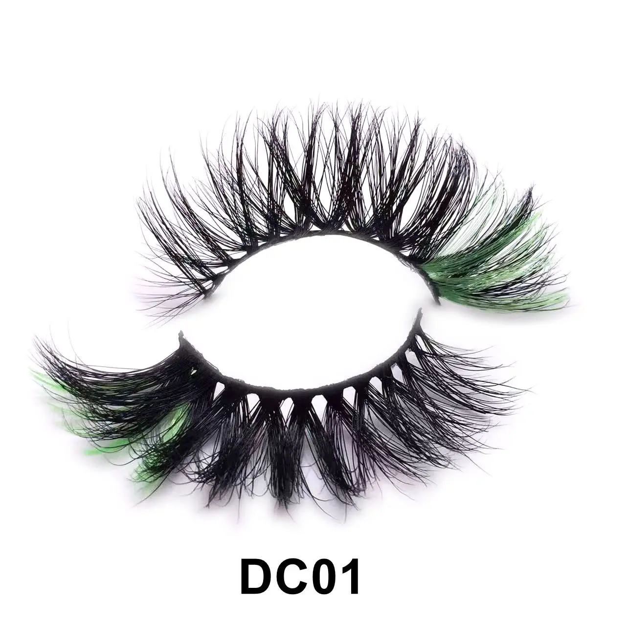 20mm Color Mink Eyelash Natural Long Colourful 3D Mink Eyelashes Color Mink Eyelashes Make Up Use Eyelashes for Party Holiday