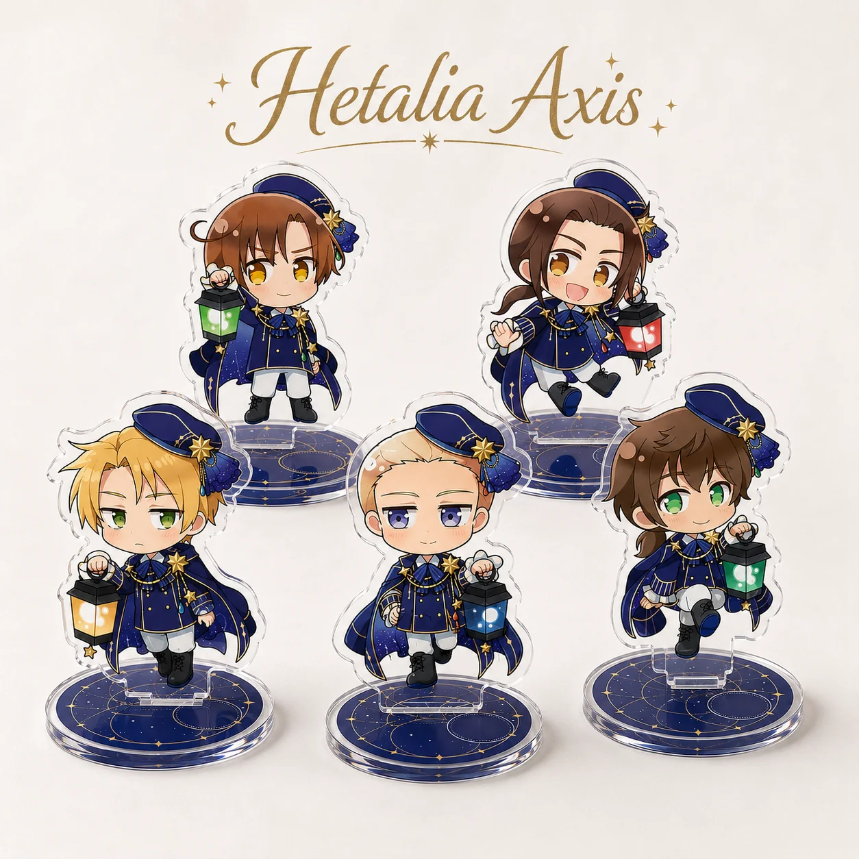 Hetalia Roderich Edelstein Axis Constellation Acrylic Stand Model Plate Q Version Anime Desktop Display Collectible Keychain