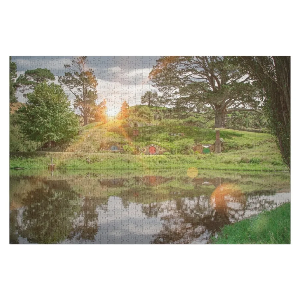 

Sunset Shire - Lord of the Rings Jigsaw Puzzle Personalized Baby Toy Photo Custom Child Gift Wooden Animal Puzzle