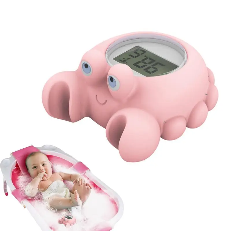 

Safety Floating Tub Toy Cute Crab Design Waterproof Bath Thermometers Safe Health Thermometers With Large Lcd Display