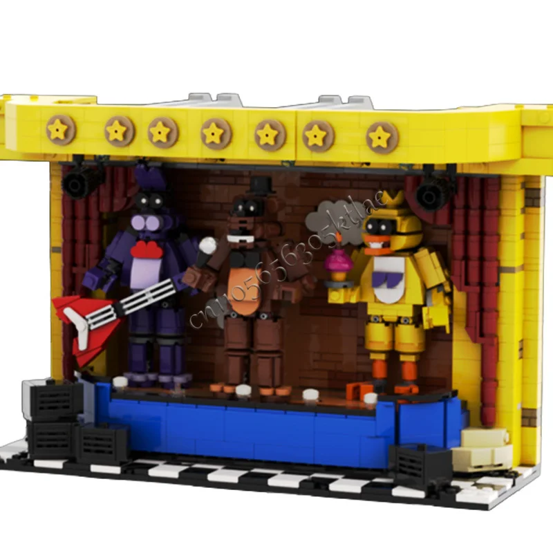 1878 pièces, série de personnages de jeux populaires, marionnettes de fête d'horreur, MOC, construction modulaire personnalisable, modèle de blocs de construction, bricolage, jouet de vacances pour garçon, cadeaux