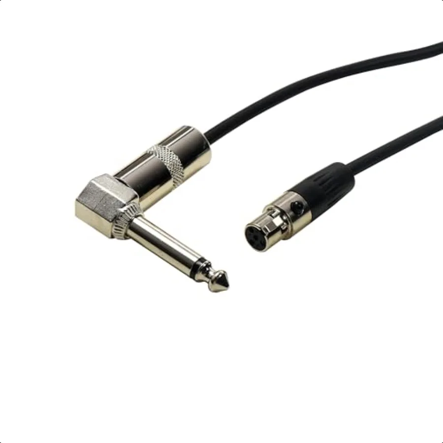 TA4F Mini Connector to 1 4 Right Angle Instrument Cable Compatible with Line6 Relay G50 G55 G90 Digital Wirel Guitar System TBP
