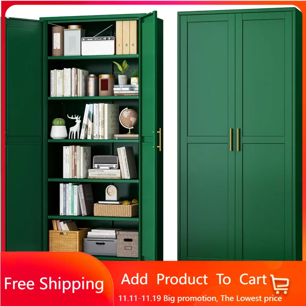 Green Metal Storage Cabinet,75