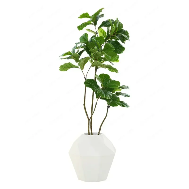 Simulation on-the-Ground Green Plant Plant Ficus Lyrata Pot Decoration Indoor Living Room Large Floor Decoration plants