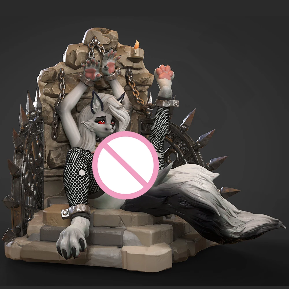 

1/24 комплект модели для 3d печати, сексуальная лиса NSFW Loona Imprisoned, аниме-фигурка, комплект модели, сделай сам, миниатюрная редукционная статуя, неокрашенные игрушки